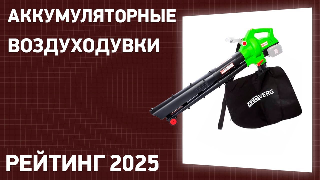 ТОП—7. Лучшие аккумуляторные воздуходувки и садовые пылесосы. Рейтинг 2025 года!