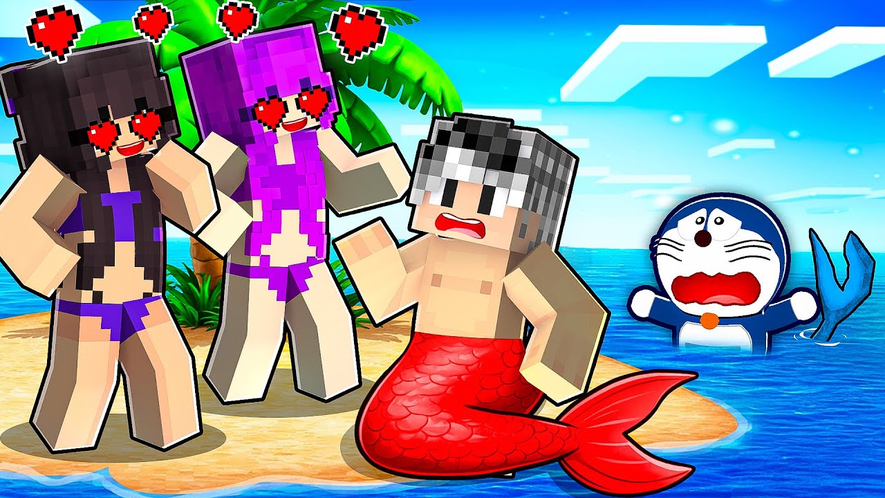 GÜROL VE TOMBİŞ DENİZ KIZI OLUP KIZLARI AŞIK ETTİ - Minecraft