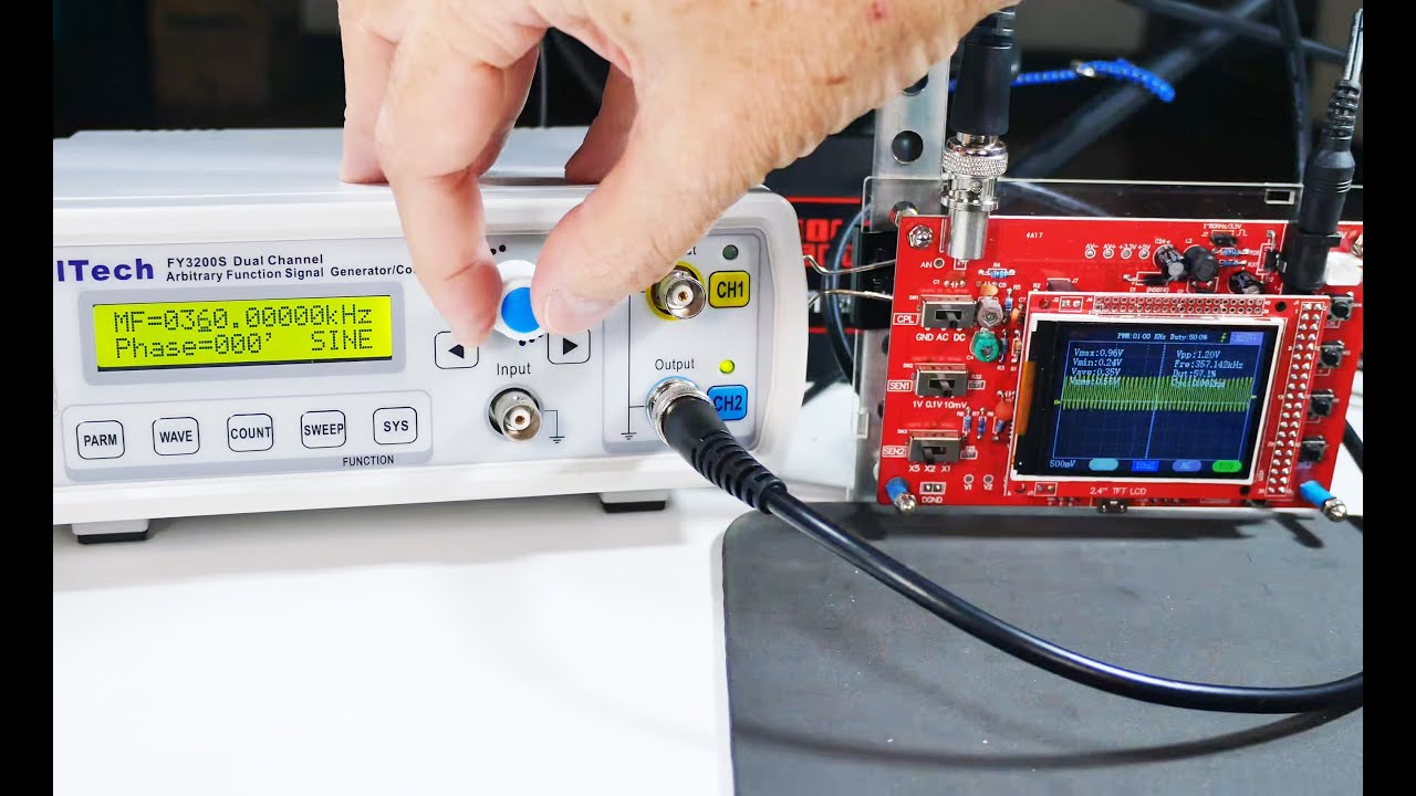 Using The $25 DSO138 Oscilloscope - Joule Thief & Freq Generator (4K)