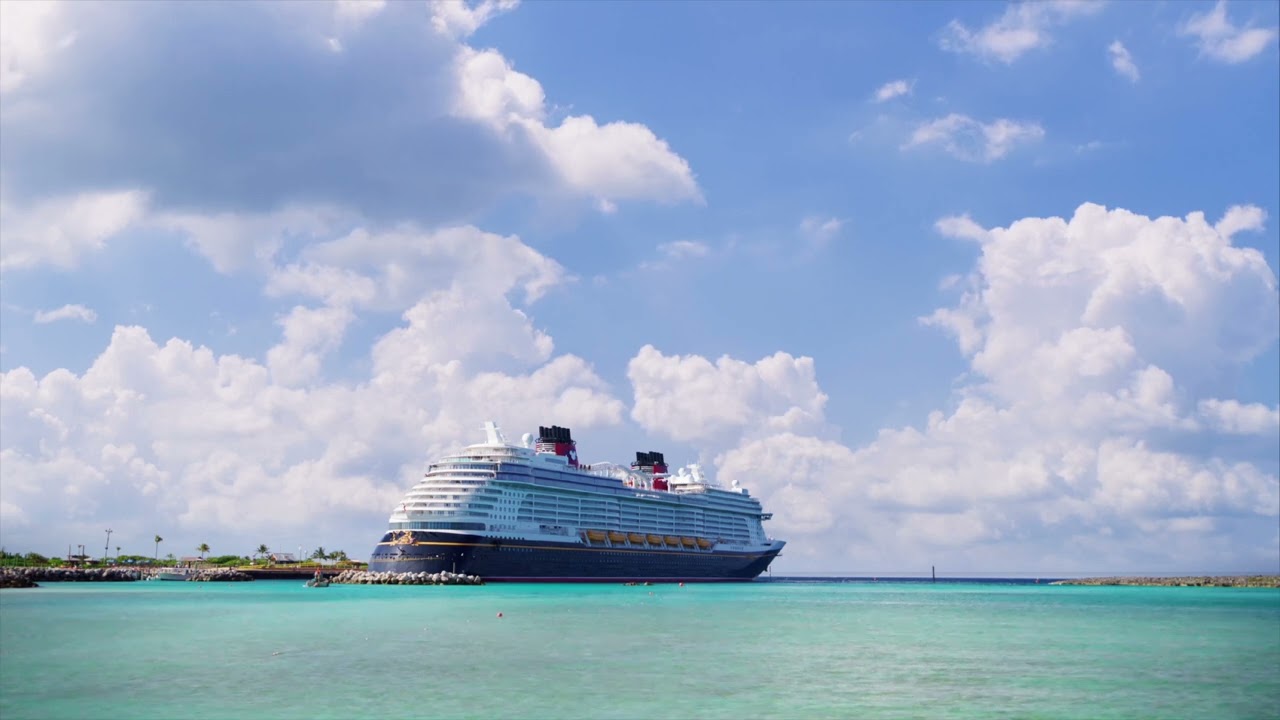 Relaxing Cruise Views: Docked at Disney Castaway Cay | Disney Cruise Line