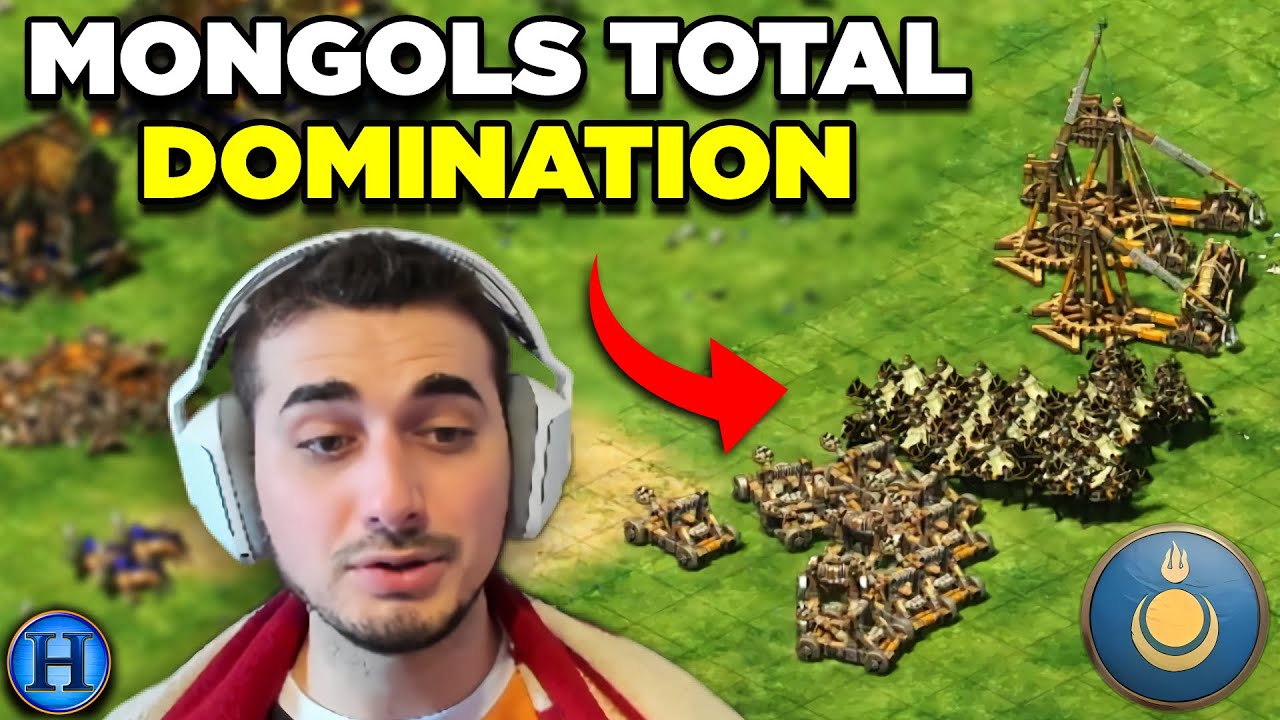4v4 Black Forest Mongols DOMINATION | AoE2