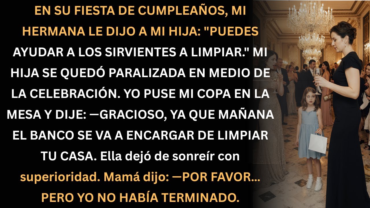 En su fiesta, mi hermana humilló a mi hija… le respondí y se quedó sin casa mañana.