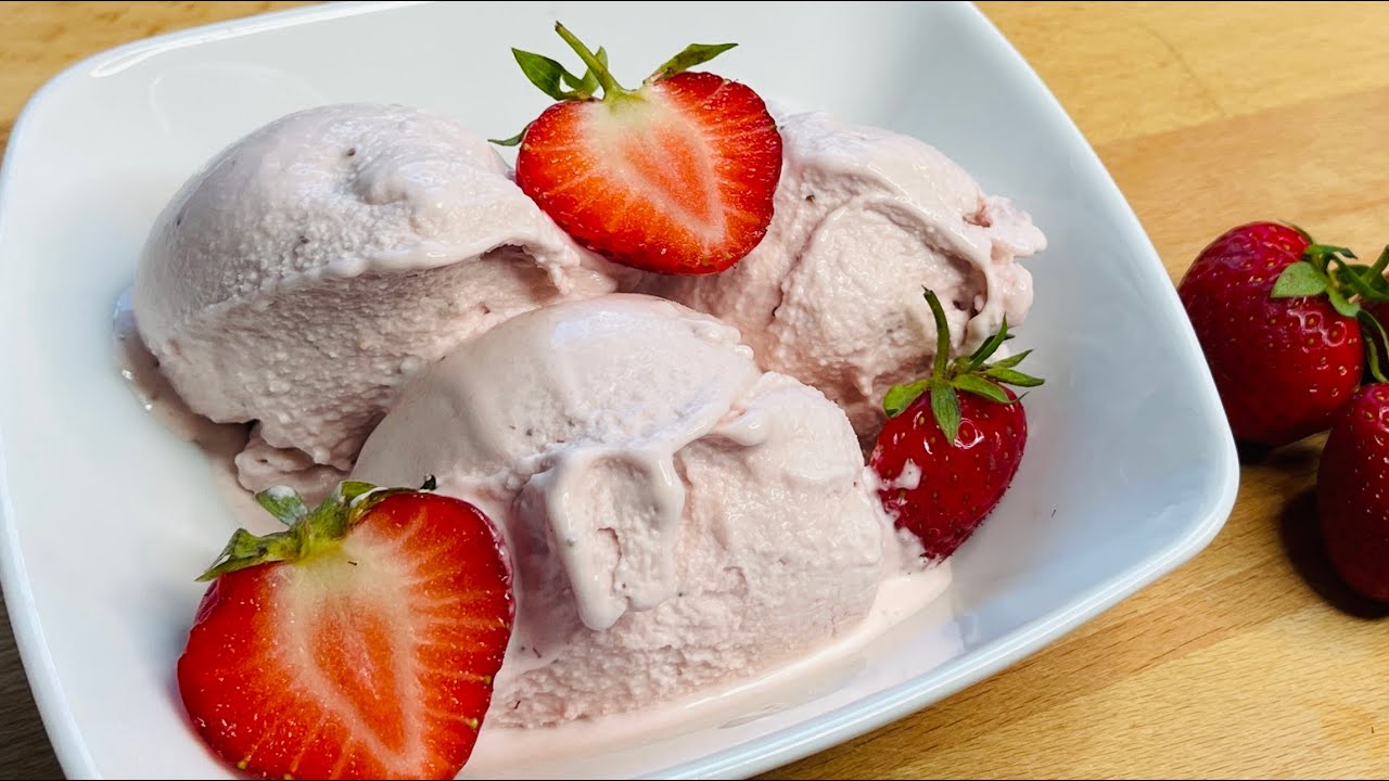 Cremiges Erdbeereis 🍓🍦 einfach unwiderstehlich, zum Dahinschmelzen