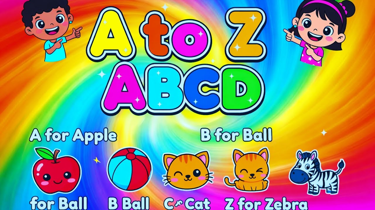 A to Z Alphabet Learning | A for Apple, B for Ball | Kids Learning ABCD | ABCD Song & Words #ayansh