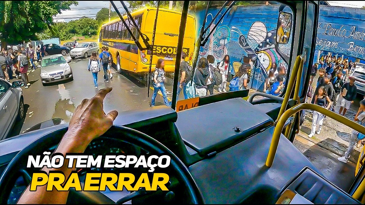 UM DIA REAL NO TRANSPORTE ESCOLAR EM SP: Ruas Estreitas e Responsabilidade Máxima