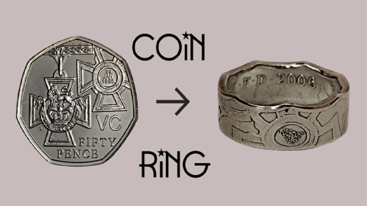 Making a Ring from A Victoria Cross 50 Pence Coin
