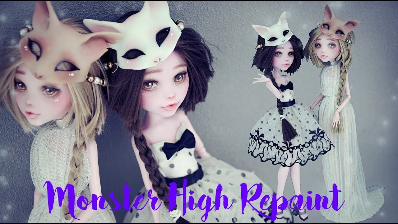 MONSTER HIGH REPAINT FOX SISTERS WORK IN PROGRESS (English sub)