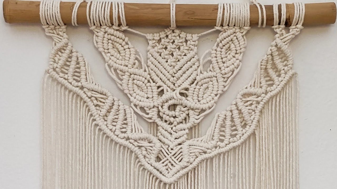 Tapiz Macramé paso a paso ( Enamorada de los Nudos)