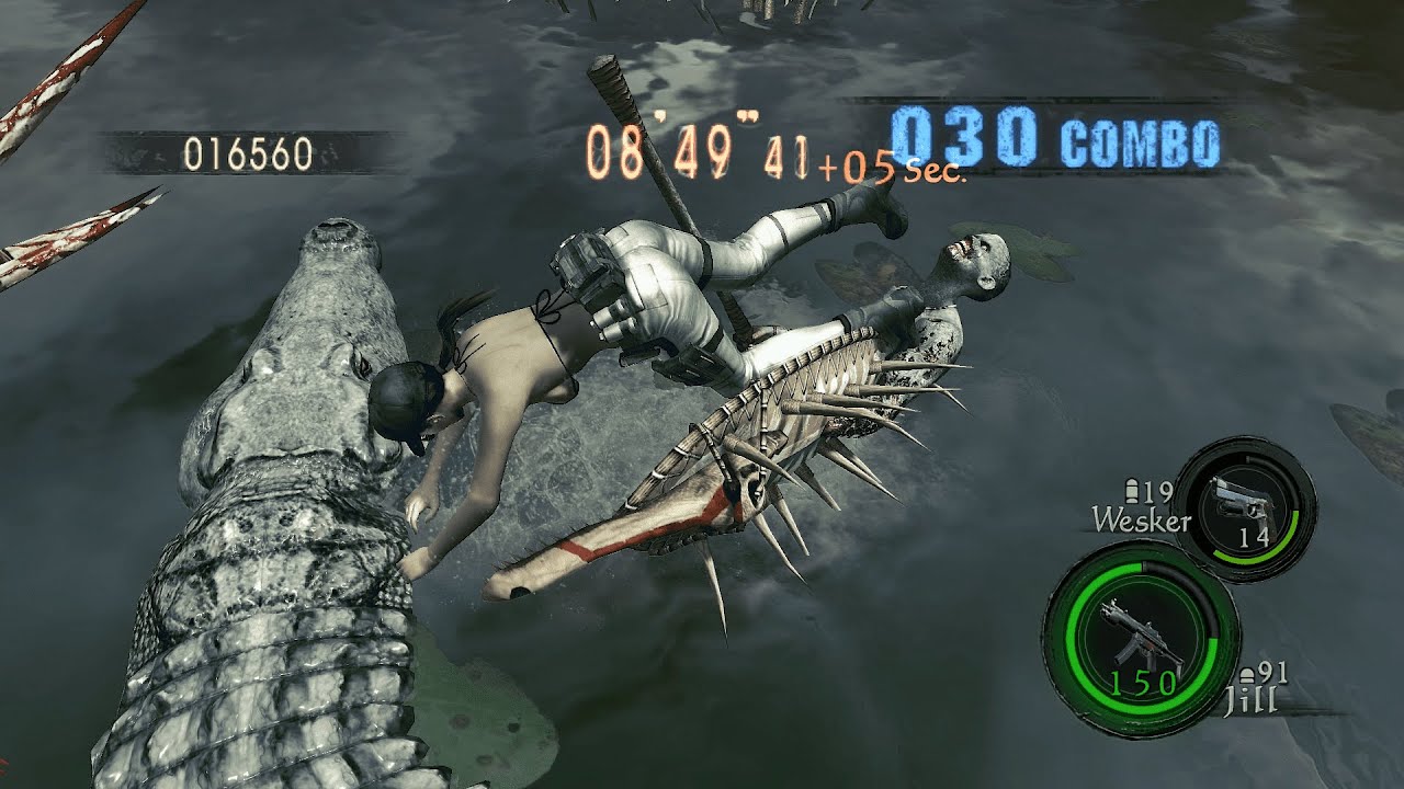 ▶️Resident Evil 5 - Mercenaries - Swamps😨 - 4 Players - 150 Kills/Combo