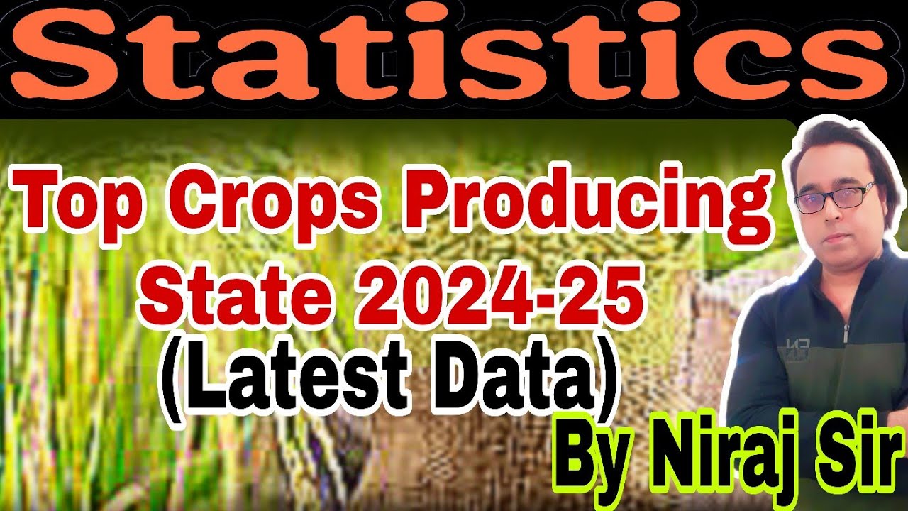 Top Crops Producing State 2024-25 | Static | Latest Data by Niraj Sir #gswithnirajsir