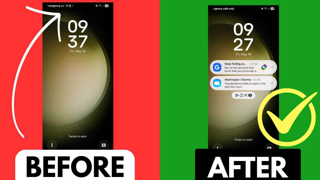 How To Get Notifications Back On Samsung Galaxy Lock Screen [One UI 7]