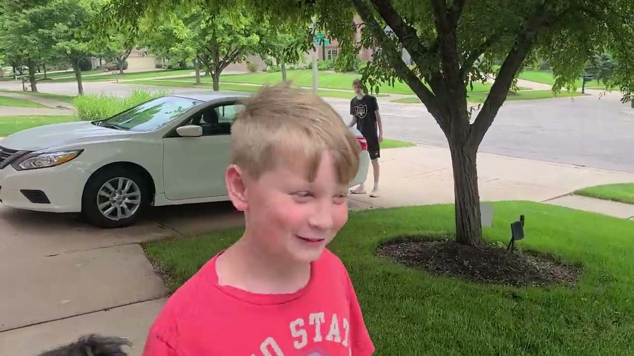 Home from 1st boys trip to the grocery store, summer 2022