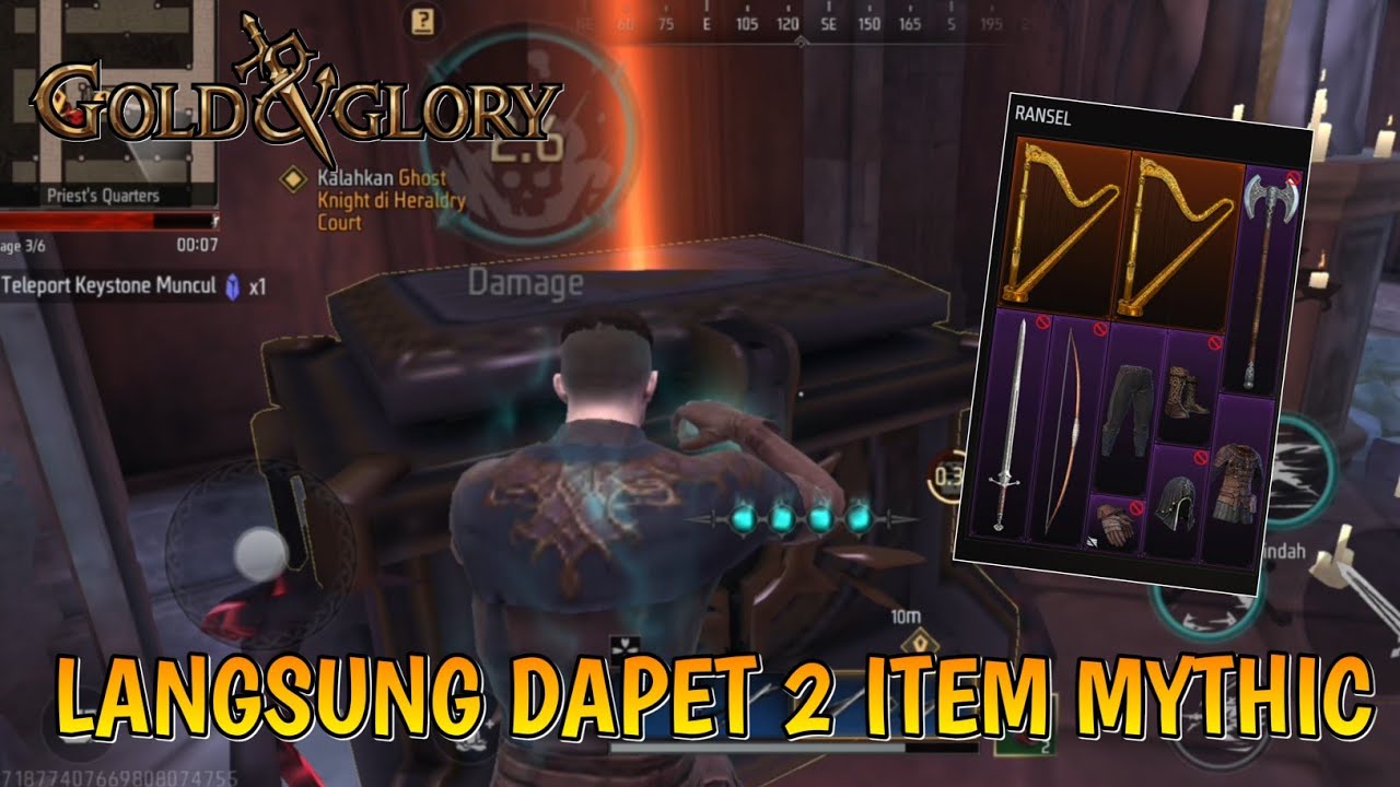Gameplay Rogue Langsung Dapat 2 Item Mythic | Gold And Glory Indonesia 🇮🇩