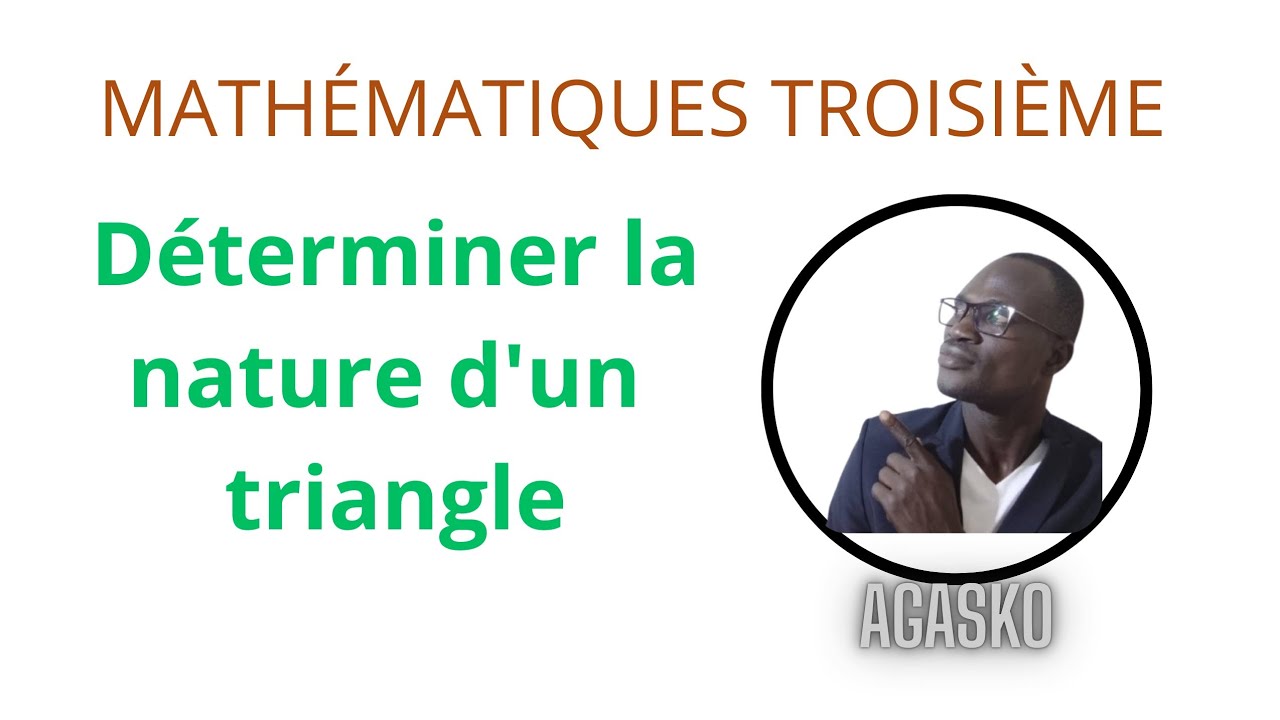 Démontrer la nature d’un triangle grâce au théorème de Pythagore.