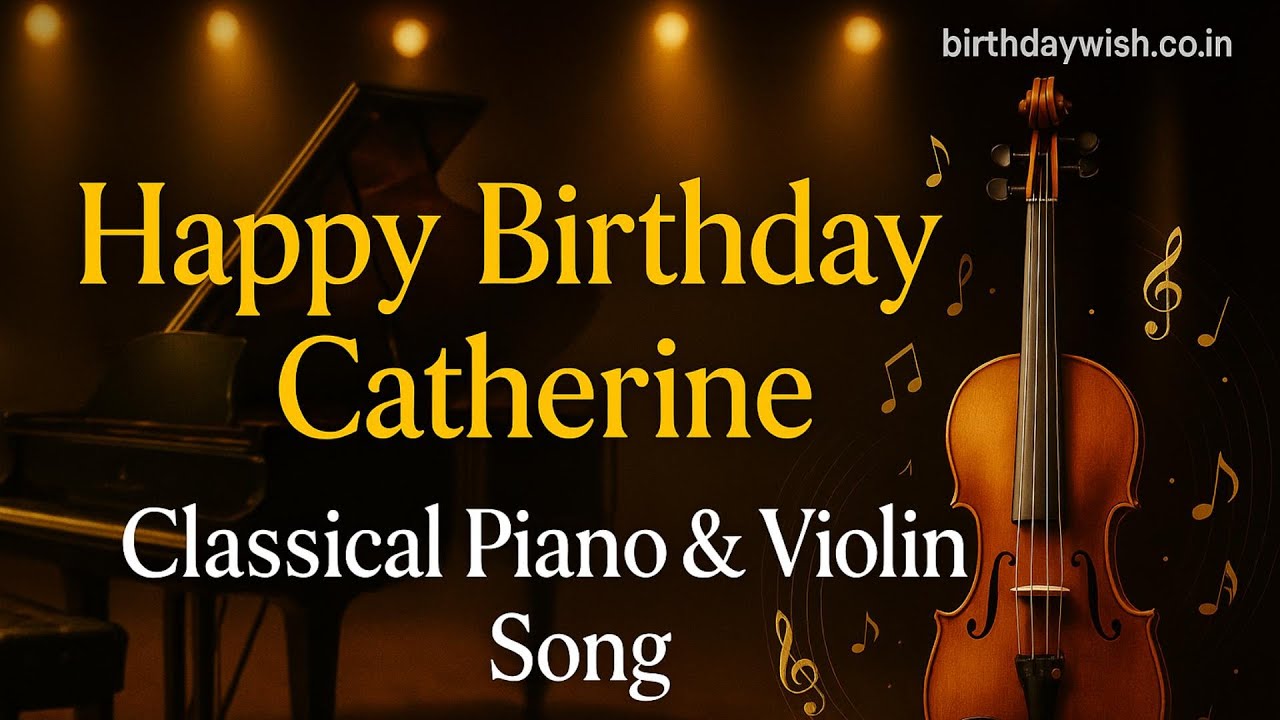 Happy Birthday Catherine | Classical Piano & Violin Birthday Song 🎹🎻✨