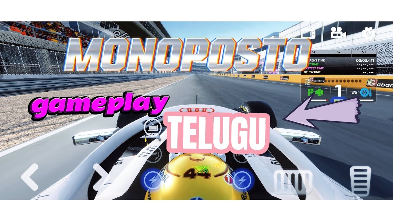 Monoposto gameplay telugu ❤️‍🔥🏆 champion #newvideo #automobile #maverickgaming #racing #formula1 