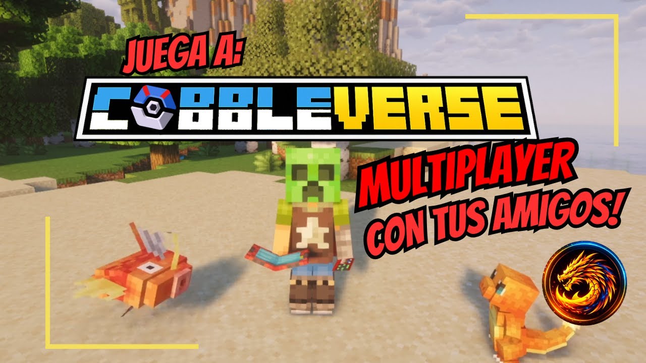COMO JUGAR COBBLEVERSE CON TUS AMIGOS 🔴GRATIS🔴  EN TU MUNDO DE MINECRAFT