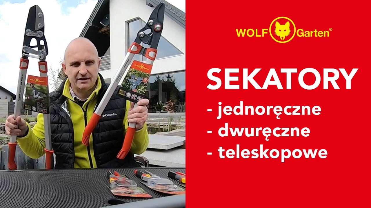 Sekatory: jednoręczne, dwuręczne i teleskopowe marki Wolf Garten