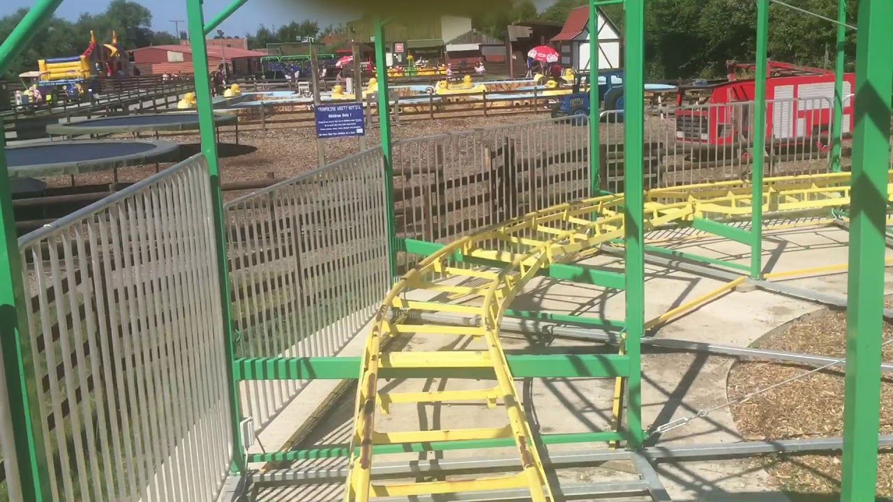 Caterpillar Roller Coaster front row, Animal Park, Brean, Somerset