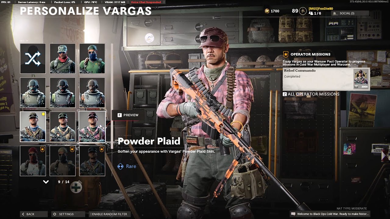 Multiplayer - Vargas Operator Missions - Rebel Commando - Black Ops Cold War