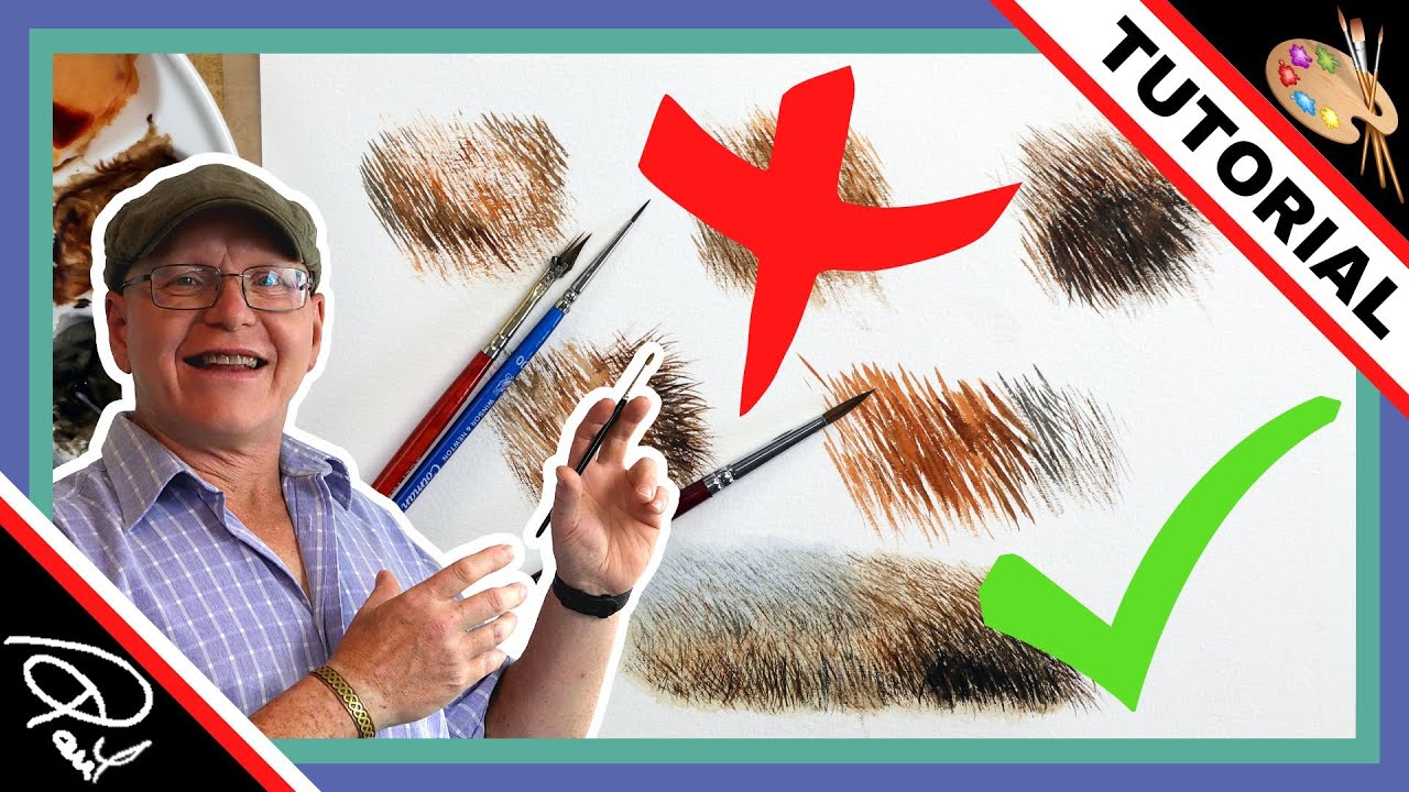 TOP TIPS for Painting REALISTIC Watercolor FUR