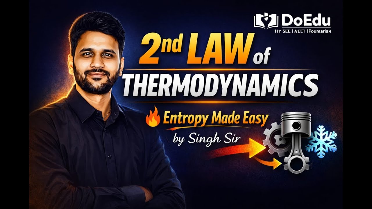 Second Law of Thermodynamics Full Concept | Class 11 | NEET JEE CBSE