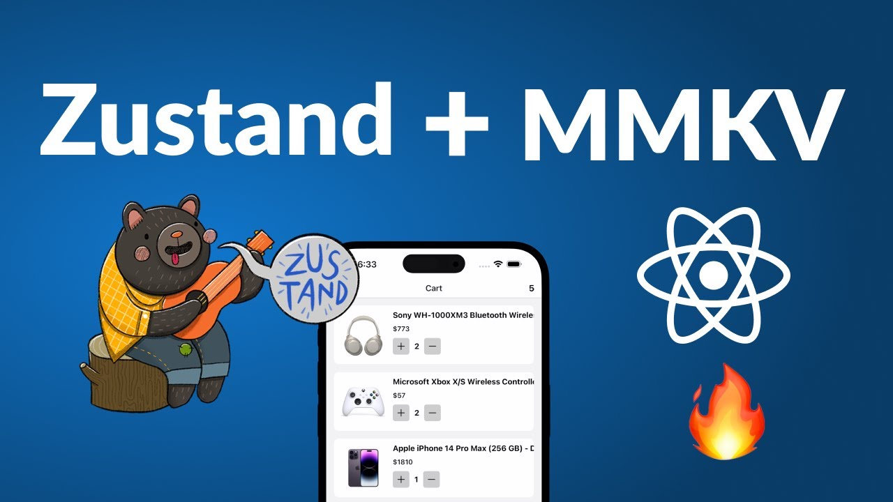 🔴 React Native Shopping Cart with Zustand and MMKV