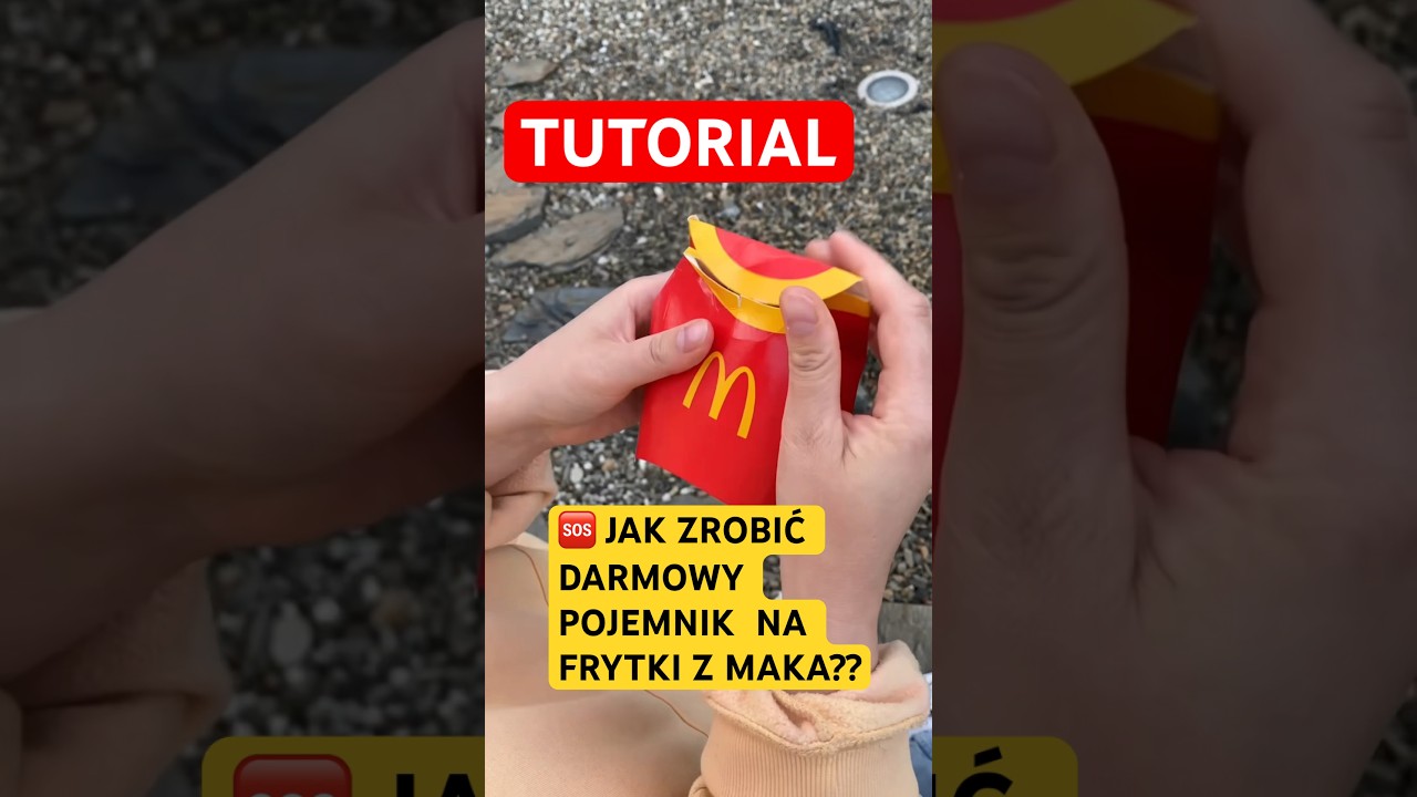 🆘jak zrobić opakowanie z pudełka po frytkach z McDonald?#ivoadventures #testujemy #diy #mcdonalds