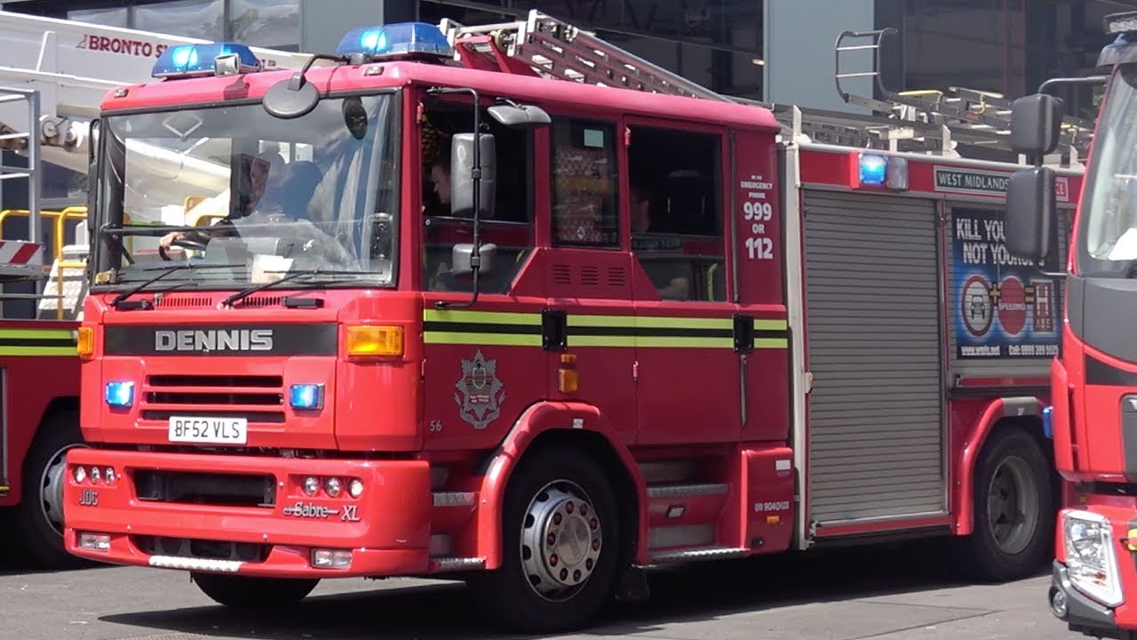 Coventry Reserve Dennis Sabre Pump Turnout - West Midlands Fire Service