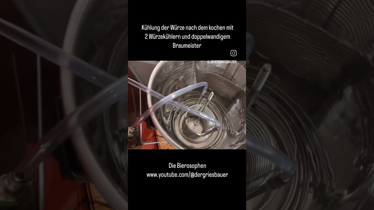 W&uuml;rzek&uuml;hlung im Speidel Braumeister - #bier #brauen #k&uuml;hlung #w&uuml;rze #bierbrauen #cool #spirale #eis