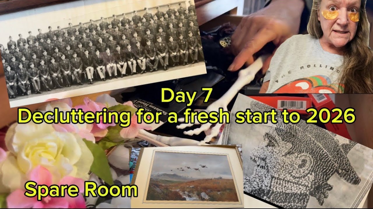 Decluttering for a fresh start to 2026 ! Day 7  The spare Bedroom 