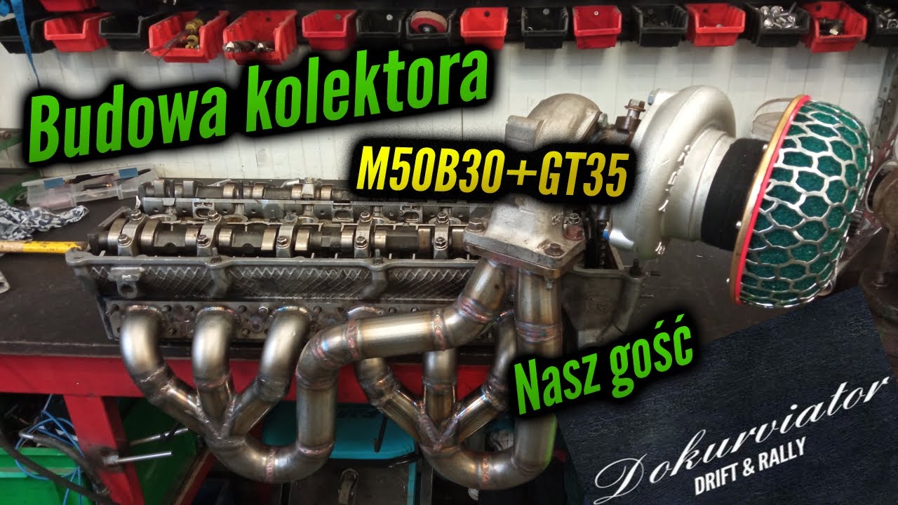 Kolektor wydechowy pod turbo do morświna BMW e36 500HP, GT35 M50B30