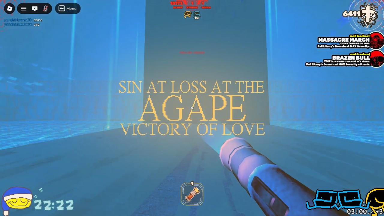 beating max severity T rank litany domain grace roblox