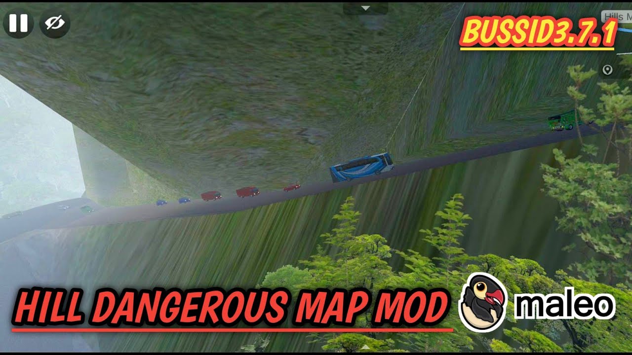🤩New Hill Dangerous Mountain Road Map Mod For Bussid 3.7.1 | Bussid Mountain Offroad Map Mod 🎀