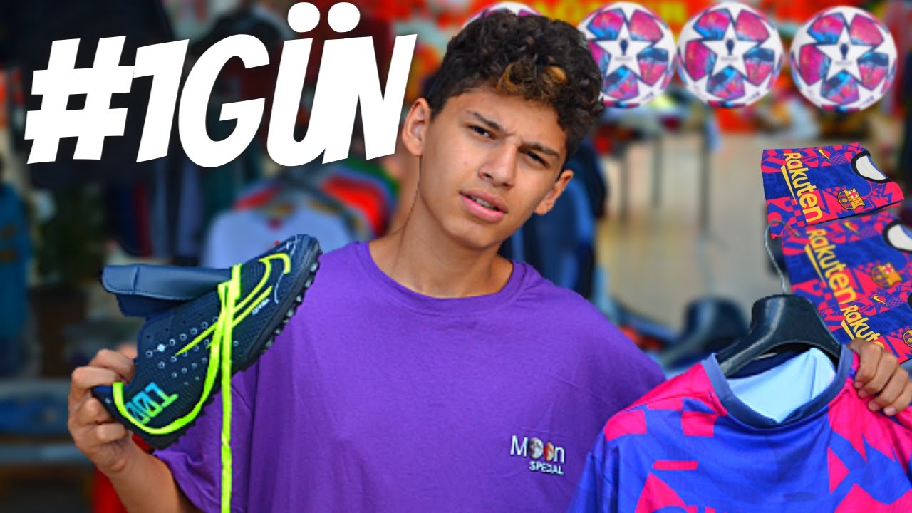FUTBOL MAĞAZASINDA ÇALIŞTIM (BİR GÜN BOYUNCA)