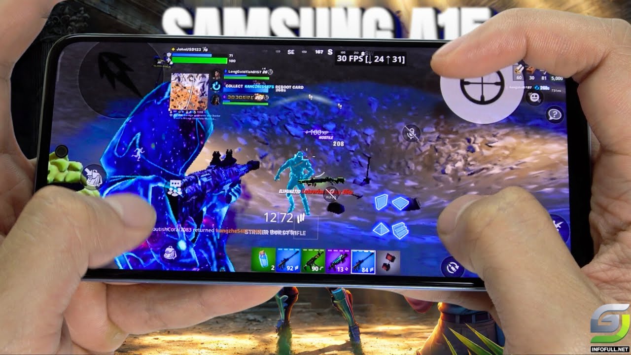 Samsung Galaxy A15 5G Fortnite Mobile Gameplay 2024 | Dimensity 6100+