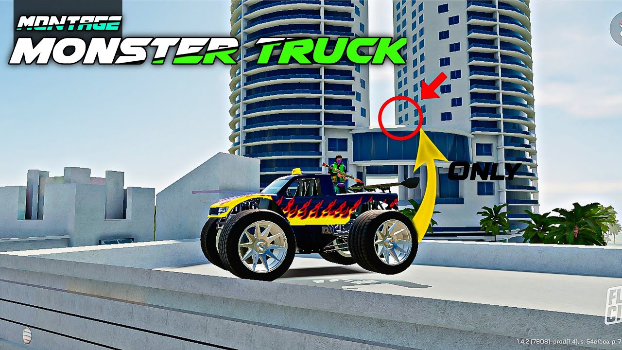 GOKIL‼️ MONTAGE PAKAI MONSTER TRUCK AUTO TERBANG DI FLEX CITY | VICE ONLINE
