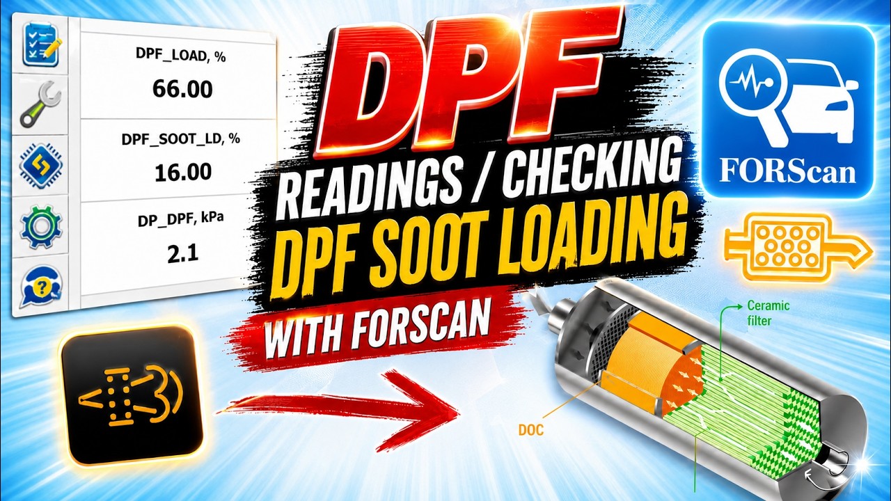 Reading - Checking DPF SOOT Loading (Forscan) - Ford, Mazda