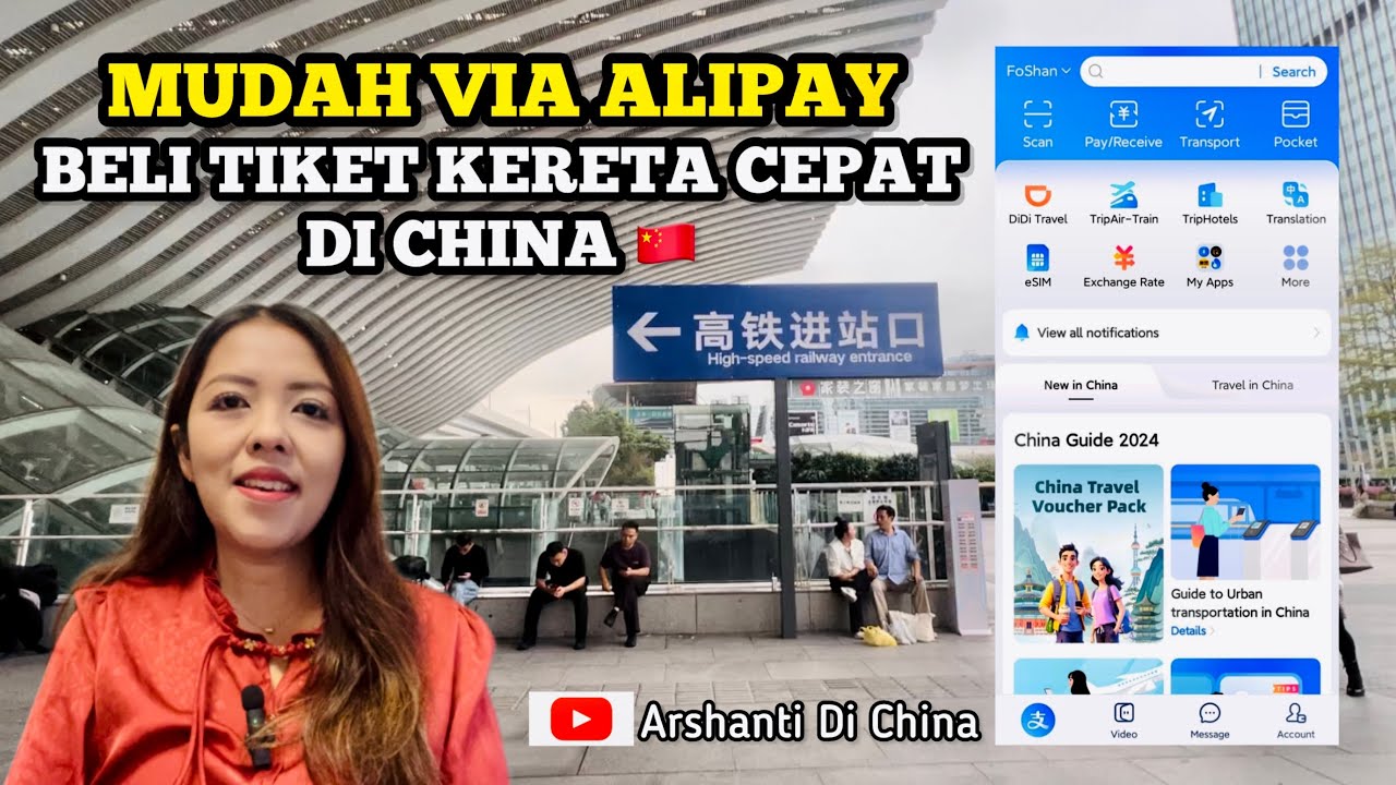 PERJALANAN KE SHENZHEN BEGINI CARA MUDAH BELI TIKET KERETA CEPAT DI CHINA VIA ALIPAY