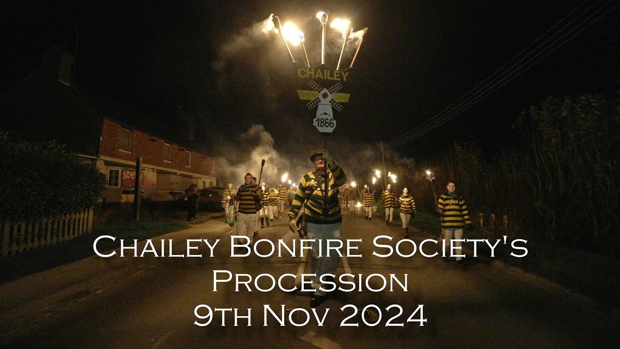 Chailey Bonfire Society's 2024 Bonfire procession, Sat 9th Nov