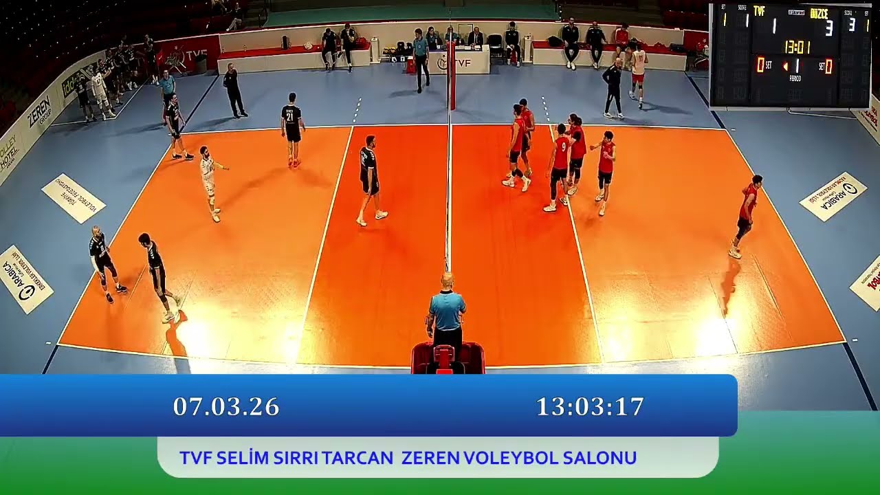 TVF SPOR LİSESİ - DÜZCE BLD. SPOR AKADEMİ Arabica Coffee House Erkekler Voleybol 1.Ligi