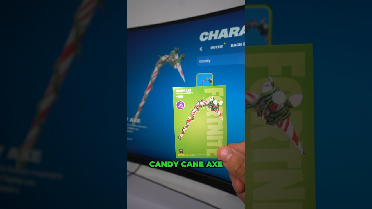 He Has This Pickaxe Card In Fortnite..