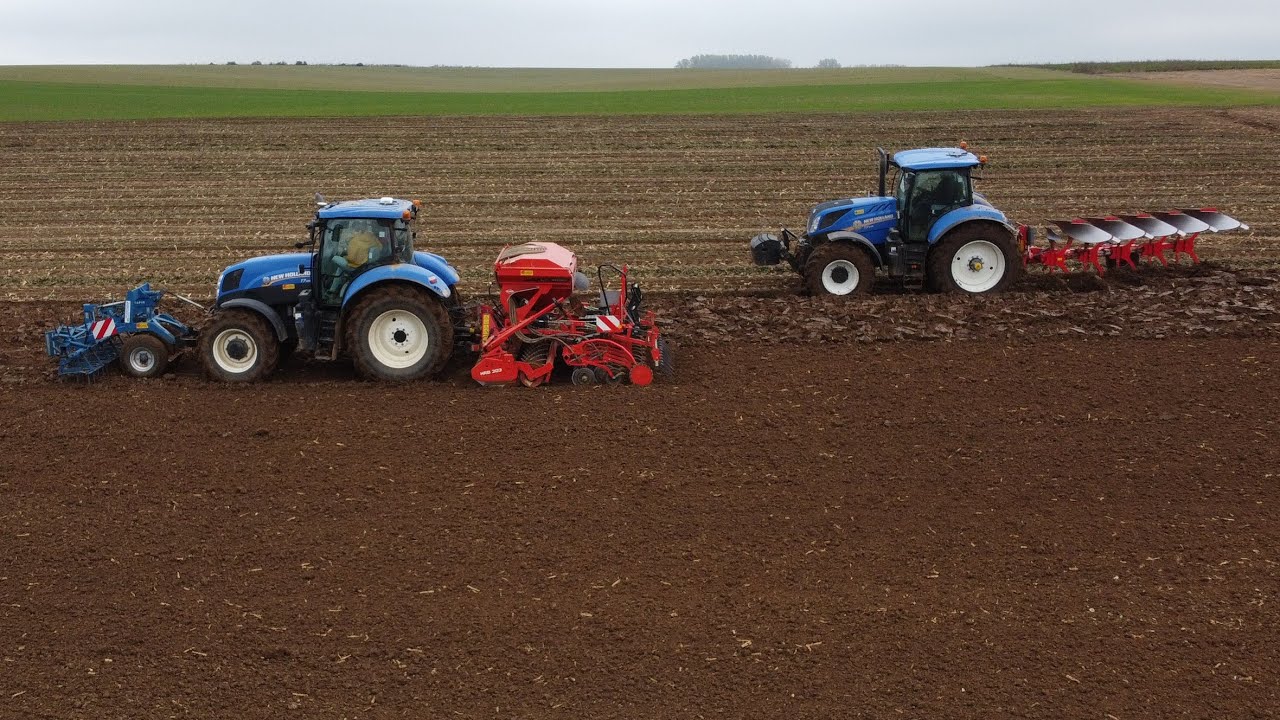 Semis de blé 2021 | New Holland T7 245\185