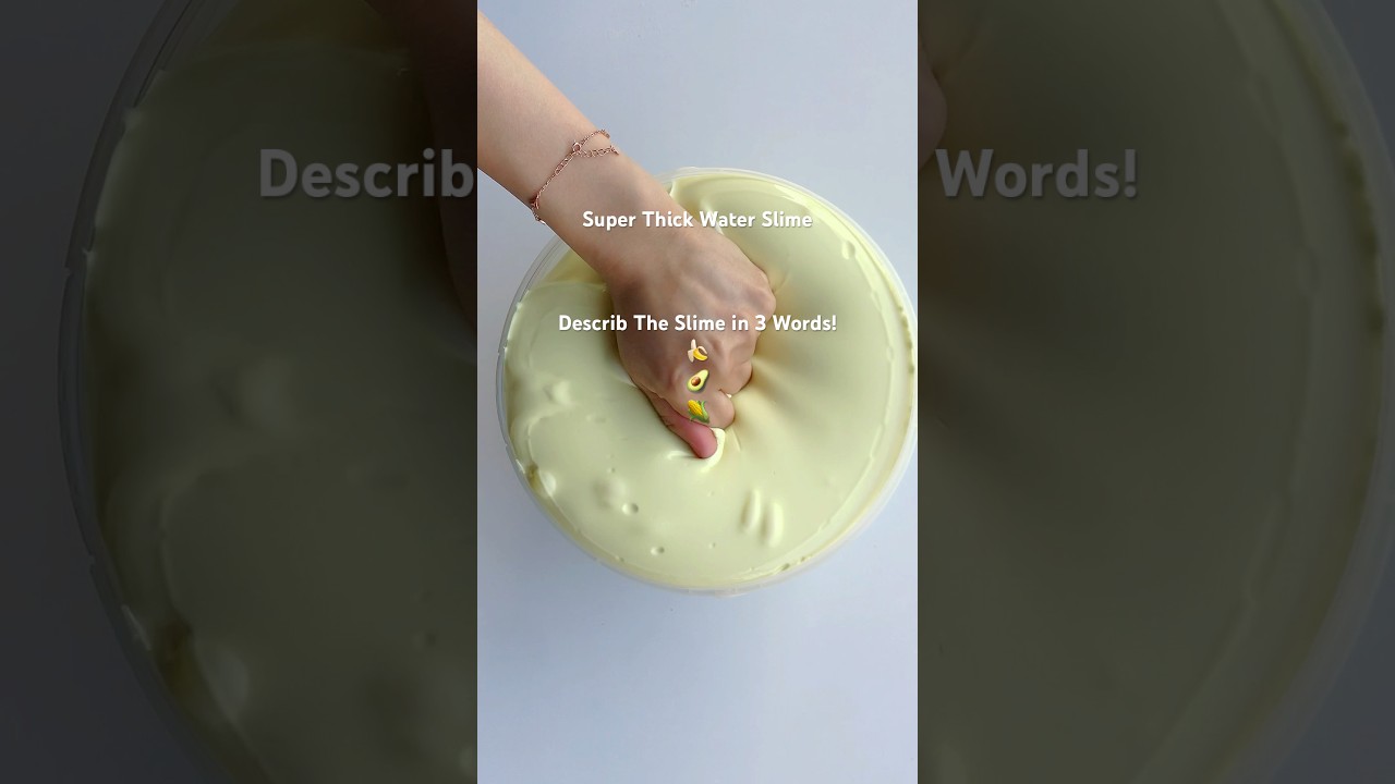 💛 Super Thick Yellow Slime ASMR &ndash; The Ultimate Stretch & Squish!✨ #jolislime  #slime #pressurerelief