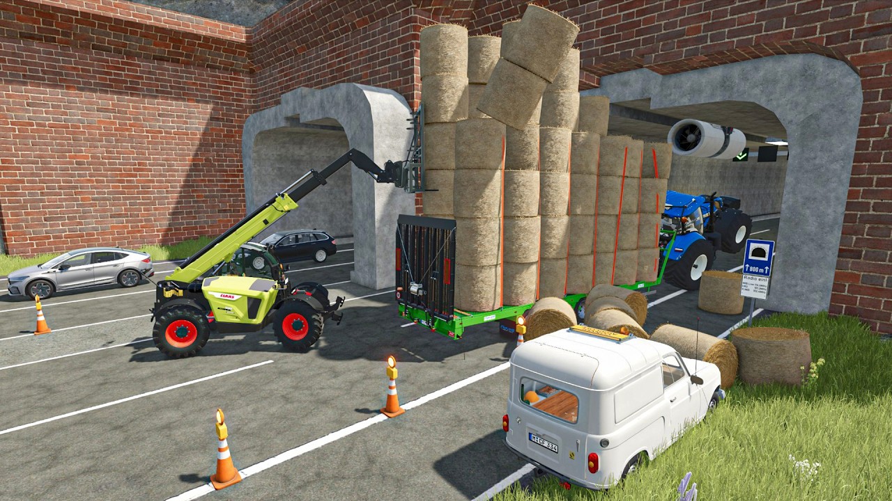 Chargement trop Haut à l’entrée du tunnel (Crash avec le tracteur) | FS 25 Roleplay