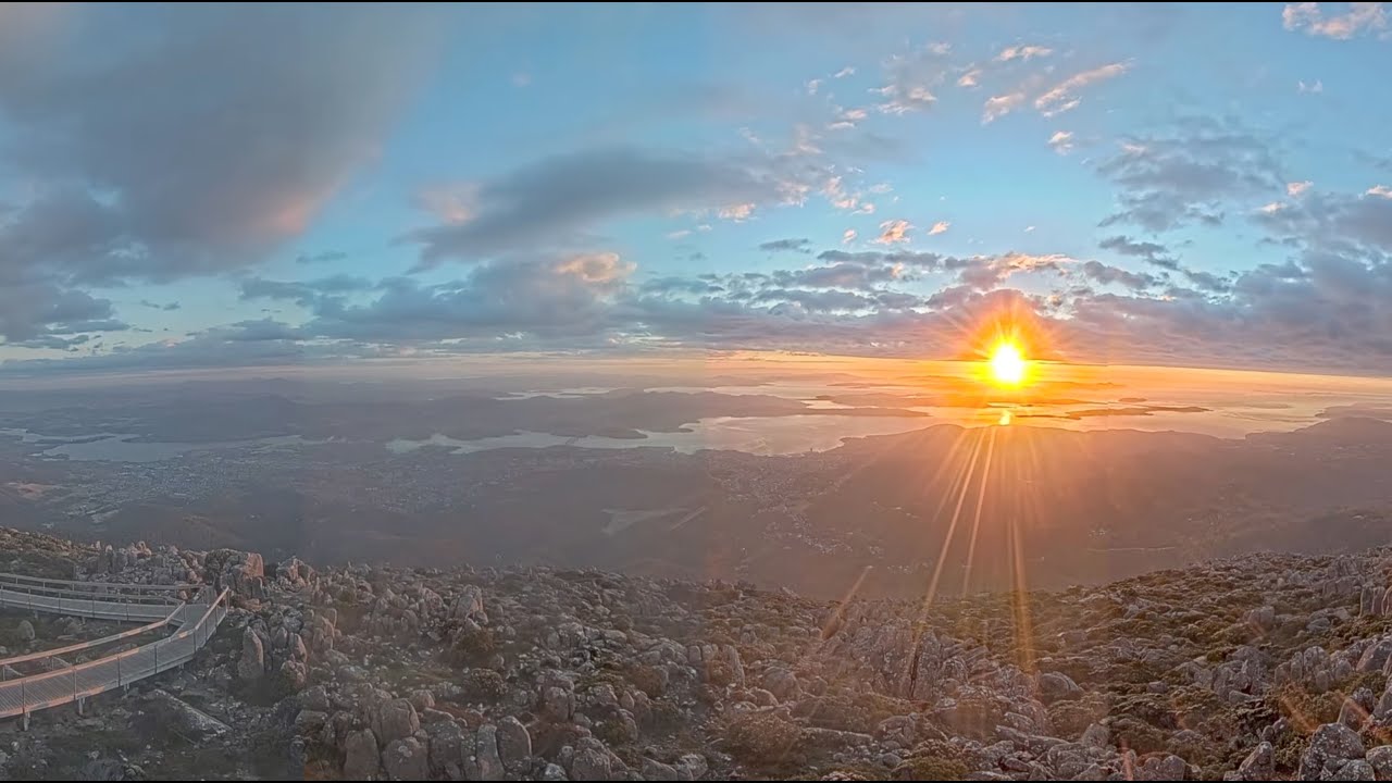 Hobart 🇦🇺 Mountain View Time Lapse 🌤️ (Kunanyi / Mount Wellington) - January 21 2026