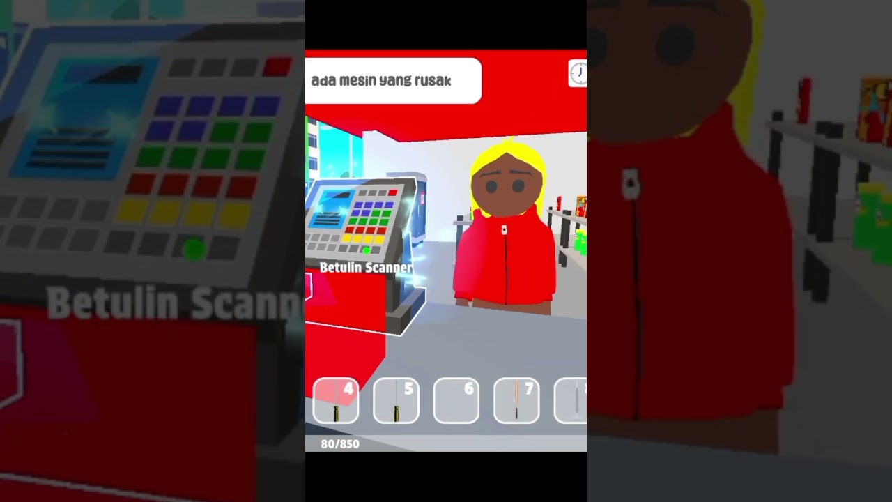 ketika aku jadi kasir swalayan #simulatorgames #swalayan #simulator