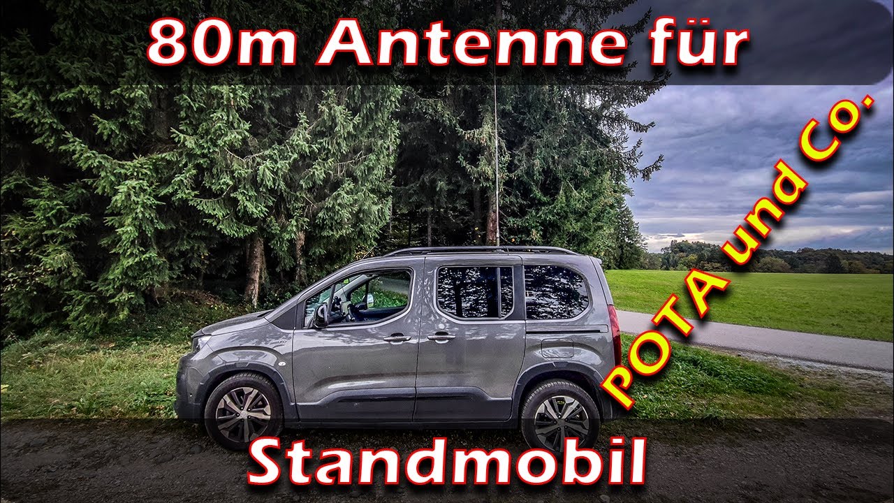 80m Standmobilantenne für POTA und CO. #pota #mobil #outdoor #80m #parksontheair
