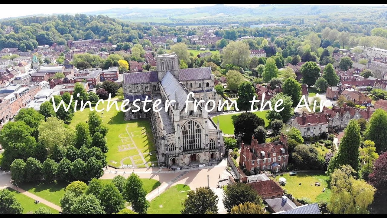 The Beauty of Winchester from the Air, Cathedral & University | Drone | England, UK