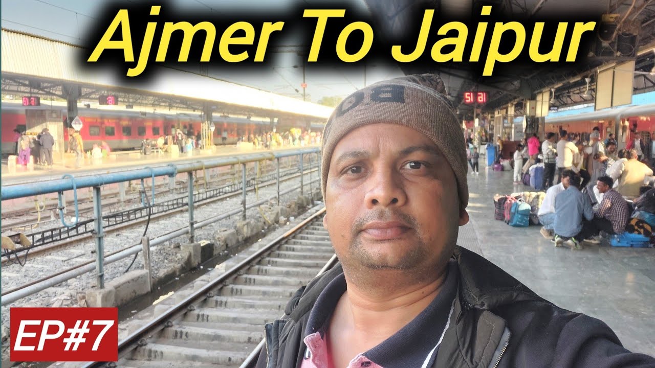 Ajmer To Jaipur | Train Journey Vlog Rajasthan 2025 | Ajmer Station | Jaipur Station 😍